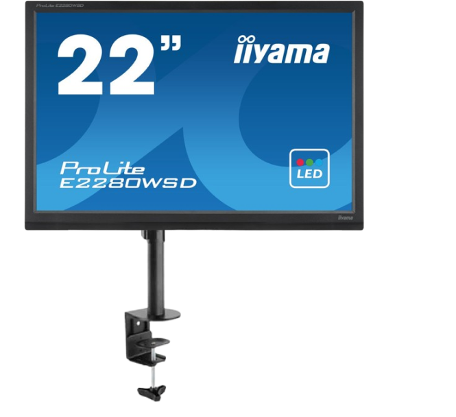 Pack écran + bras : Iiyama Prolite B2280WSDL + bras réglable pour écran LCD